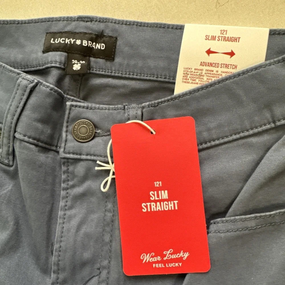 Lucky Brand Men’s Slim Straight Jeans — Navy Blue